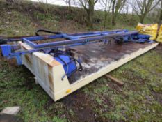 TILT AND SLIDE LORRY BODY, 20FT LENGTH APPROX WITH HYDRAULIC WINCH, REMOVED FROM FORD CRAHGO 7.5TONN