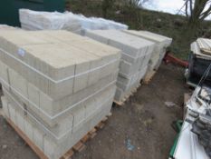 4 X PALLETS OF CONCRETE BLOCKS: 192NO IN TOTAL, 440MM X 210MM X 140MM APPROX. THIS LOT IS SOLD UN