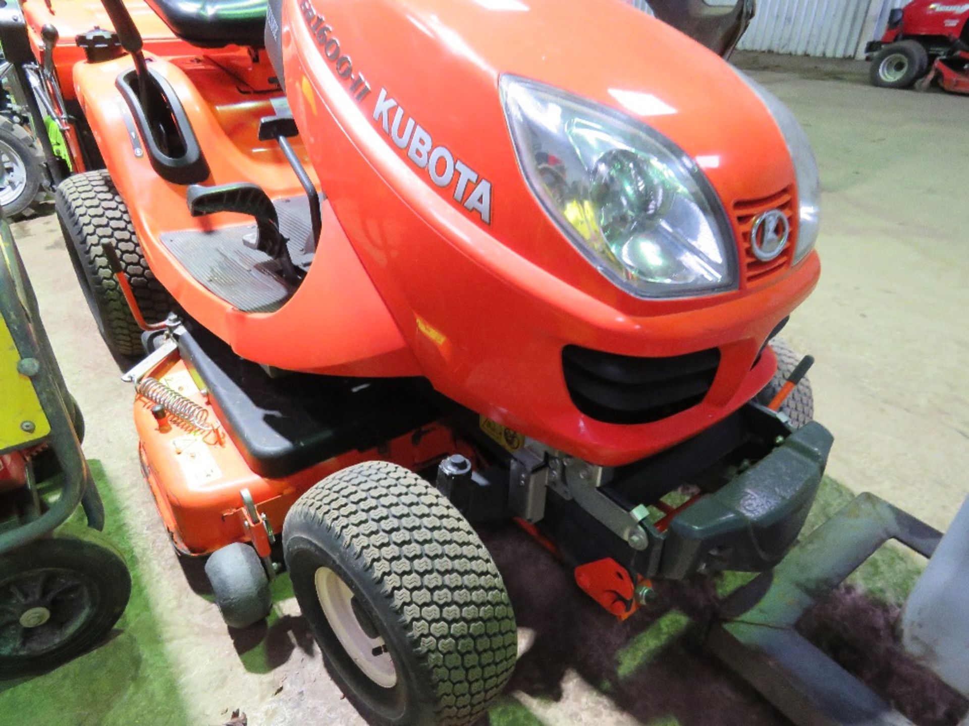KUBOTA GR1600-II DIESEL RIDE ON MOWER WITH REAR COLLECTOR PLUS DISCHARGE CHUTE. SN:30142. WHEN TESTE - Image 2 of 14
