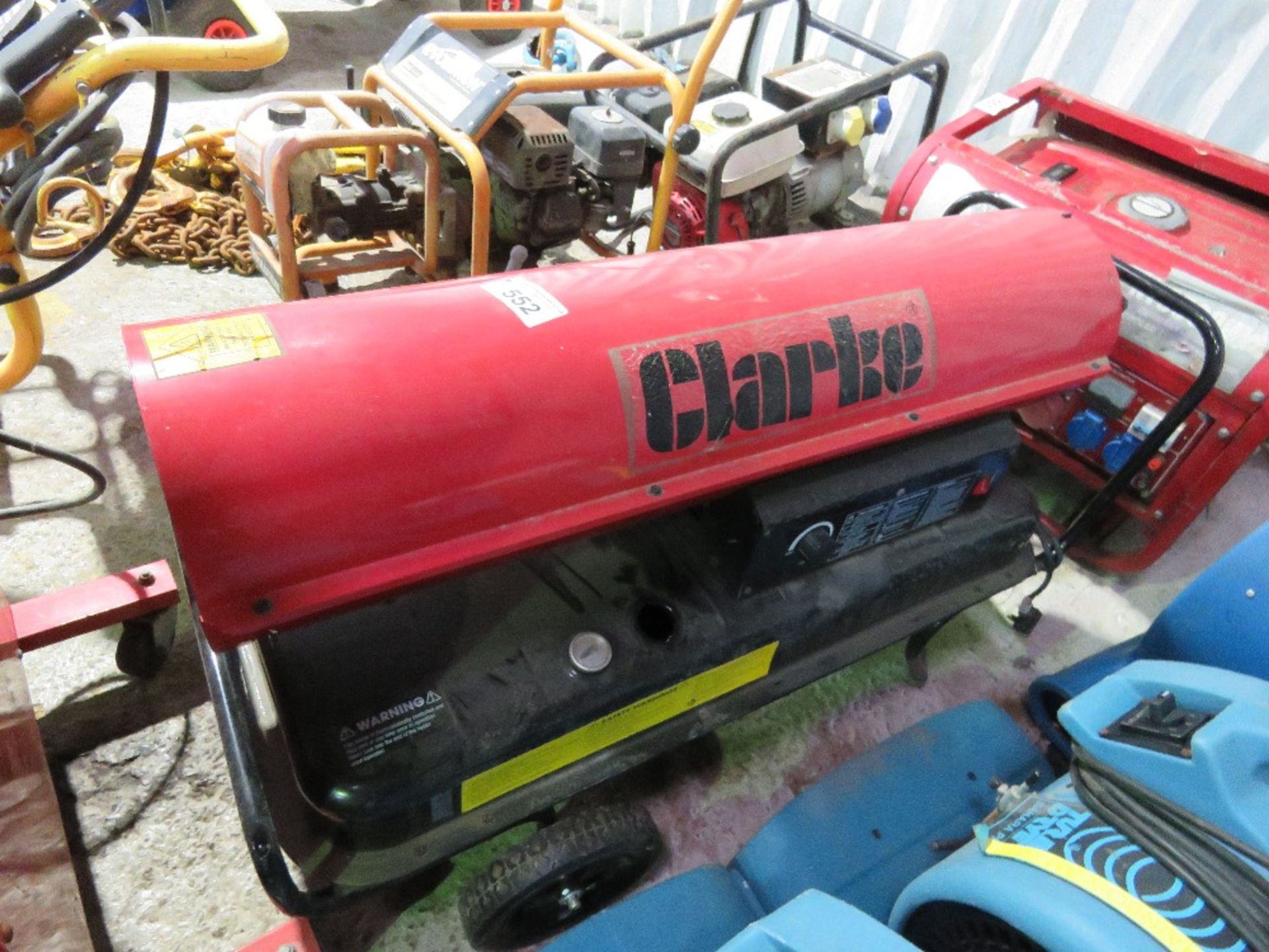 CLARKE 240VOLT SPACE HEATER. THIS LOT IS SOLD UNDER THE AUCTIONEERS MARGIN SCHEME, THEREFORE NO V - Image 2 of 3