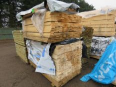 3 X PACKS OF UNTREATED TIMBER BOARDS 1.8M LENGTH X 70MM X 20MM APPROX.