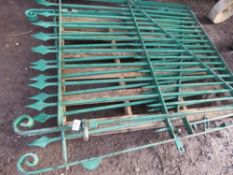 LARGE SET OF HEAVY DUTY WROUGHT IRON GATES, 1.8M HEIGHT X 1.41M WIDTH EACH APPROX. THIS LOT IS SO