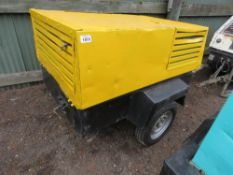 BID INCREMENT NOW £25 ON THIS LOT!!!KAESER SIGMA TOWED COMPRESSOR WITH A DEUTZ ENGINE.