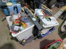 4 X BOXES OF ASSORTED CONSTRUCTION ITEMS. THIS LOT IS SOLD UNDER THE AUCTIONEERS MARGIN SCHEME,