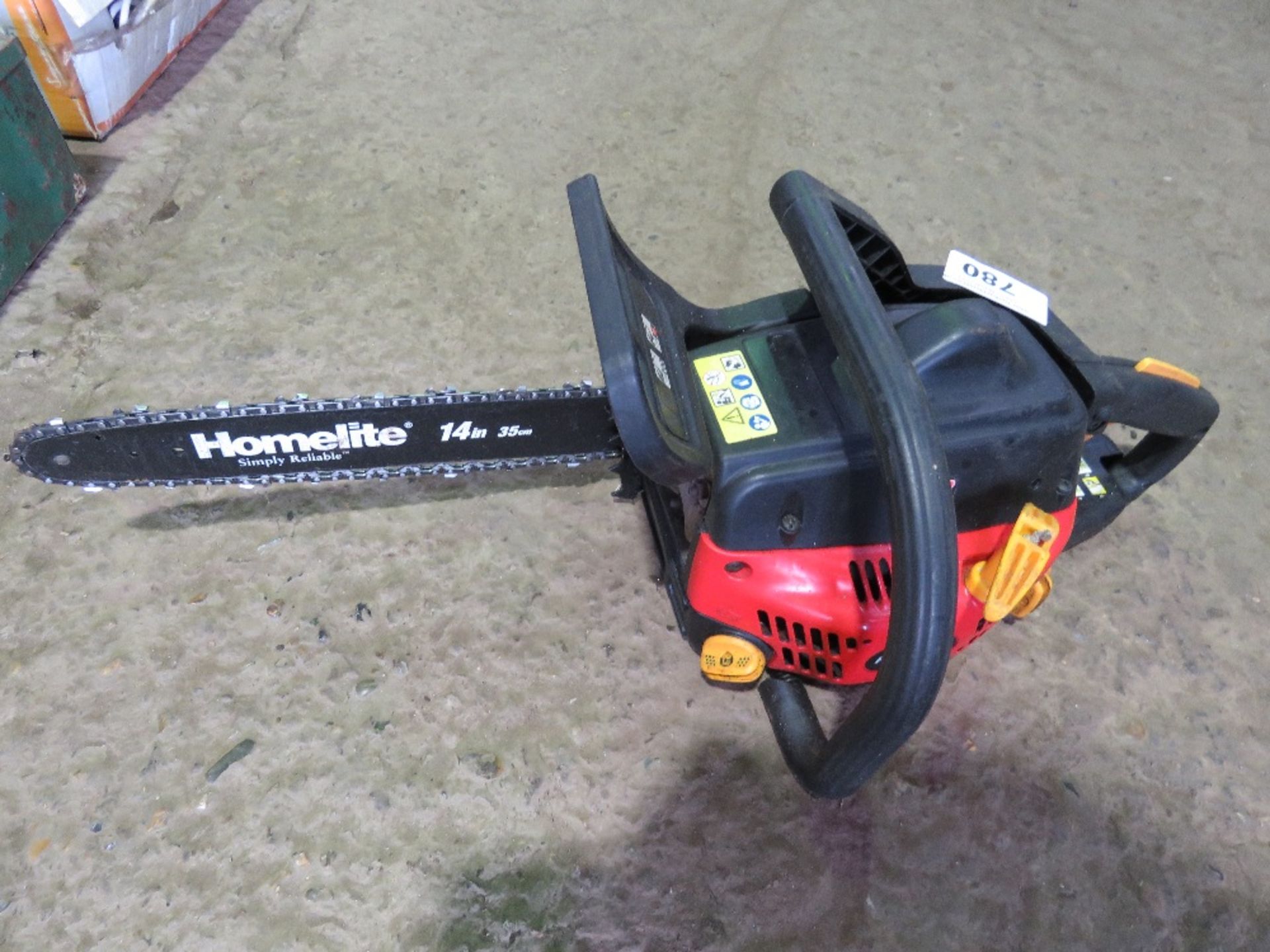 HOMELITE PETROL ENGINED CHAINSAW. DIRECT FROM WORKSHOP WHERE OWNER RETIRING. THIS LOT IS SOLD UN - Image 2 of 3