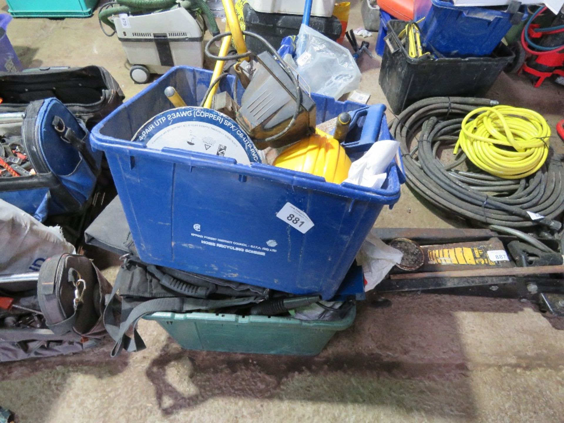 3 X BOXES OF ASSORTED CONSTRUCTION ITEMS. THIS LOT IS SOLD UNDER THE AUCTIONEERS MARGIN SCHEME,