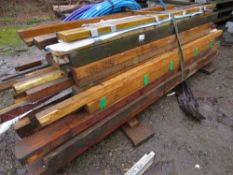 LARGE BUNDLE OF PRE USED CONSTRUCTION TIMBERS. THIS LOT IS SOLD UNDER THE AUCTIONEERS MARGIN SCH