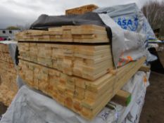 PACK OF UNTREATED TIMBER BOARDS: 1.83M LENGTH X 65MM X 20MM APPROX