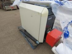 IDEAL FALCON GTE GT210 HEATER WITH CHIMNEY SECTIONS, PREVIOUSLY USED ON LIQUID FUEL. SOURCED FROM MU