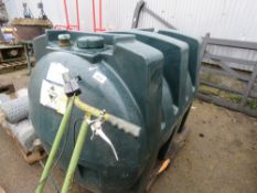 PLASTIC DIESEL TANK, 1300LITRE CAPACITY. THIS LOT IS SOLD UNDER THE AUCTIONEERS MARGIN SCHEME, THE