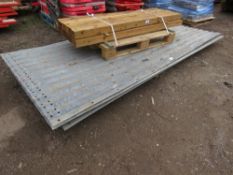 4 X GALVANISED CORRUGATED SHEETS, 1.25M WIDTH X 3.25M LENGTH APPROX. THIS LOT IS SOLD UNDER THE A