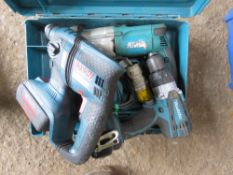 MAKITA 110VOLT DRILL PLUS 2 X BATTERY DRILLS.