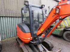 KUBOTA KX71-3 MINI EXCAVATOR YEAR 2017 BUILD. WITH SET OF 4NO BUCKETS. BLACK KEY (RED KEY TO FOLLOW