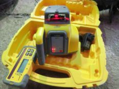 SPECTRA LL300N LASER LEVEL UNIT WITH RECEIVER UNIT IN A CASE.