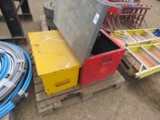 2 X METAL TOOL VAULTS. THIS LOT IS SOLD UNDER THE AUCTIONEERS MARGIN SCHEME, THEREFORE NO VAT WI