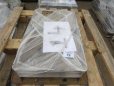 2 X PALLETS OF MANHOLE COVERS: 3NO 450 INSPECTION COVERS PLUS 2NO 230 X 380 X 100MM SIZE.