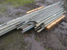 PALLET OF ASSORTED SCAFFOLD TUBING 4FT - 18FT LENGTH APPROX. THIS LOT IS SOLD UNDER THE AUCTIONEE