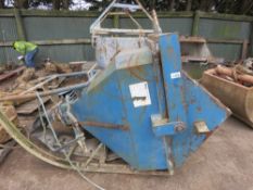 CONQUIP CONCRETE FUNNEL SKIP WITH TUBE OUTLET.
