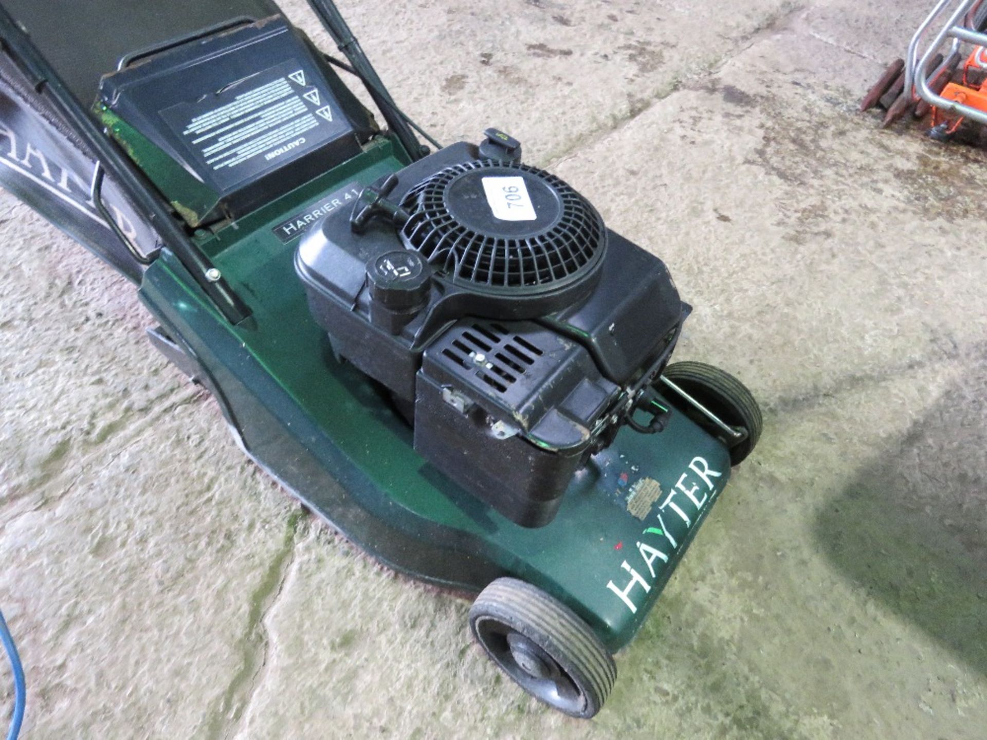 HAYTER HARRIER 41 ROLLER TYPE PETROL ENGINED LAWNMOWER, WITH COLLECTOR. THIS LOT IS SOLD UNDER T - Image 2 of 4
