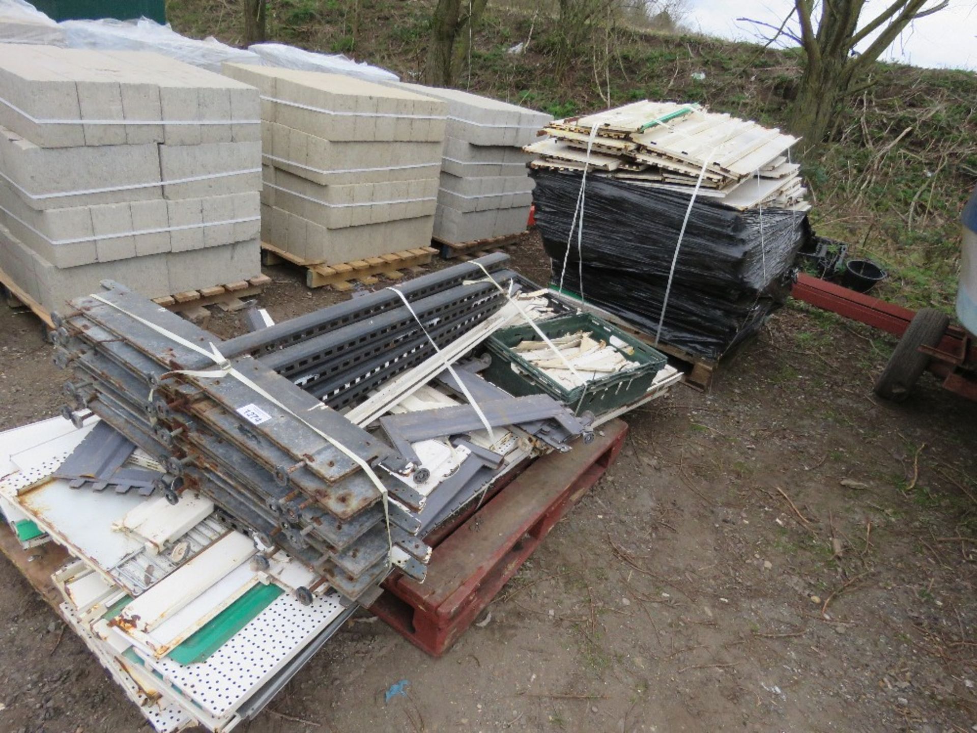 LARGE QUANTITY OF METAL RACKING UNITS.