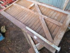 2 X WOODEN DRIVEWAY GATES 2.28M WIDE ECAH X 1.22M HEIGHT APPROX. THIS LOT IS SOLD UNDER THE AUCTI