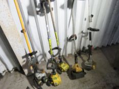 5 X ASSORTED PETROL ENGINED STRIMMERS.