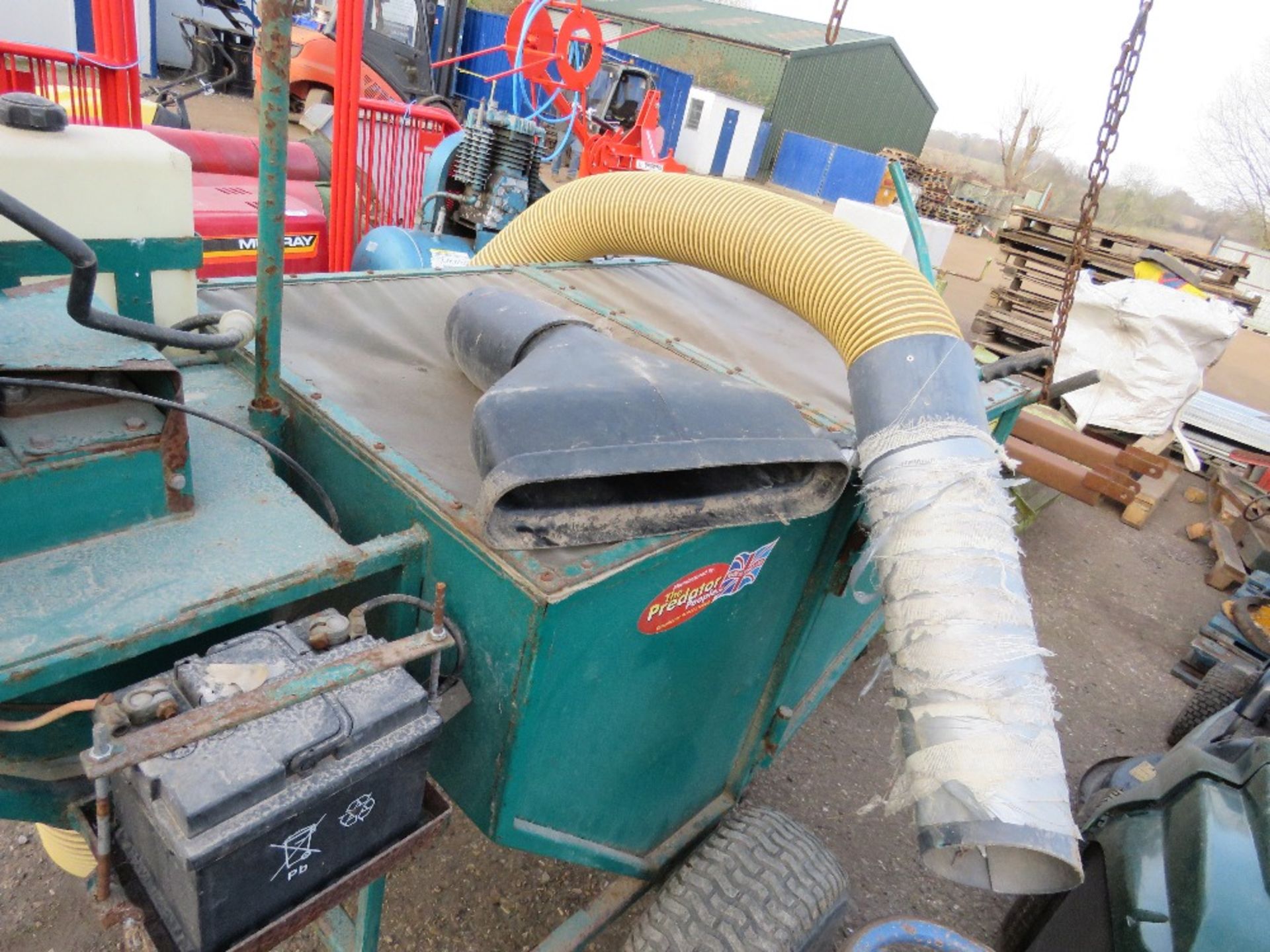 PREDATOR PETROL ENGINED TOWED PADDOCK VACUUM UNIT. - Image 5 of 5