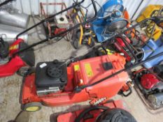 WOLF PETROL MOWER WITH COLLECTOR. THIS LOT IS SOLD UNDER THE AUCTIONEERS MARGIN SCHEME, THEREFOR