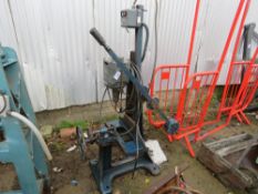 WOOD WORKING MORTICER MACHINE, 3 PHASE POWERED. THIS LOT IS SOLD UNDER THE AUCTIONEERS MARGIN SCH