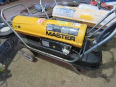 MASTER DIESEL TYPE SPACE HEATER, 110VOLT POWERED.