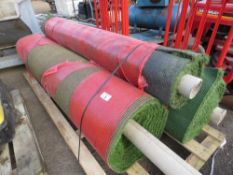 3 X ROLLS OF QUALITY UNUSED ASTRO TURF FAKE GRASS, 2METRE WIDTH APPROX. THIS LOT IS SOLD UNDER TH
