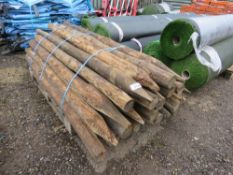 35NO TREATED RUSTIC FENCE POSTS, 6FT LENGTH APPROX.