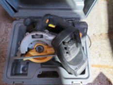 DRAPER 18VOLT CIRCULAR SAW IN A CASE. SOURCED FROM COMPANY LIQUIDATION. THIS LOT IS SOLD UNDER THE