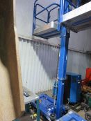 POWER TOWER NANO MAST LIFT BATTERY POWERED ACCESS UNIT, YEAR 2014 BUILD. WORKING HEIGHT 4.5M. WHEN T