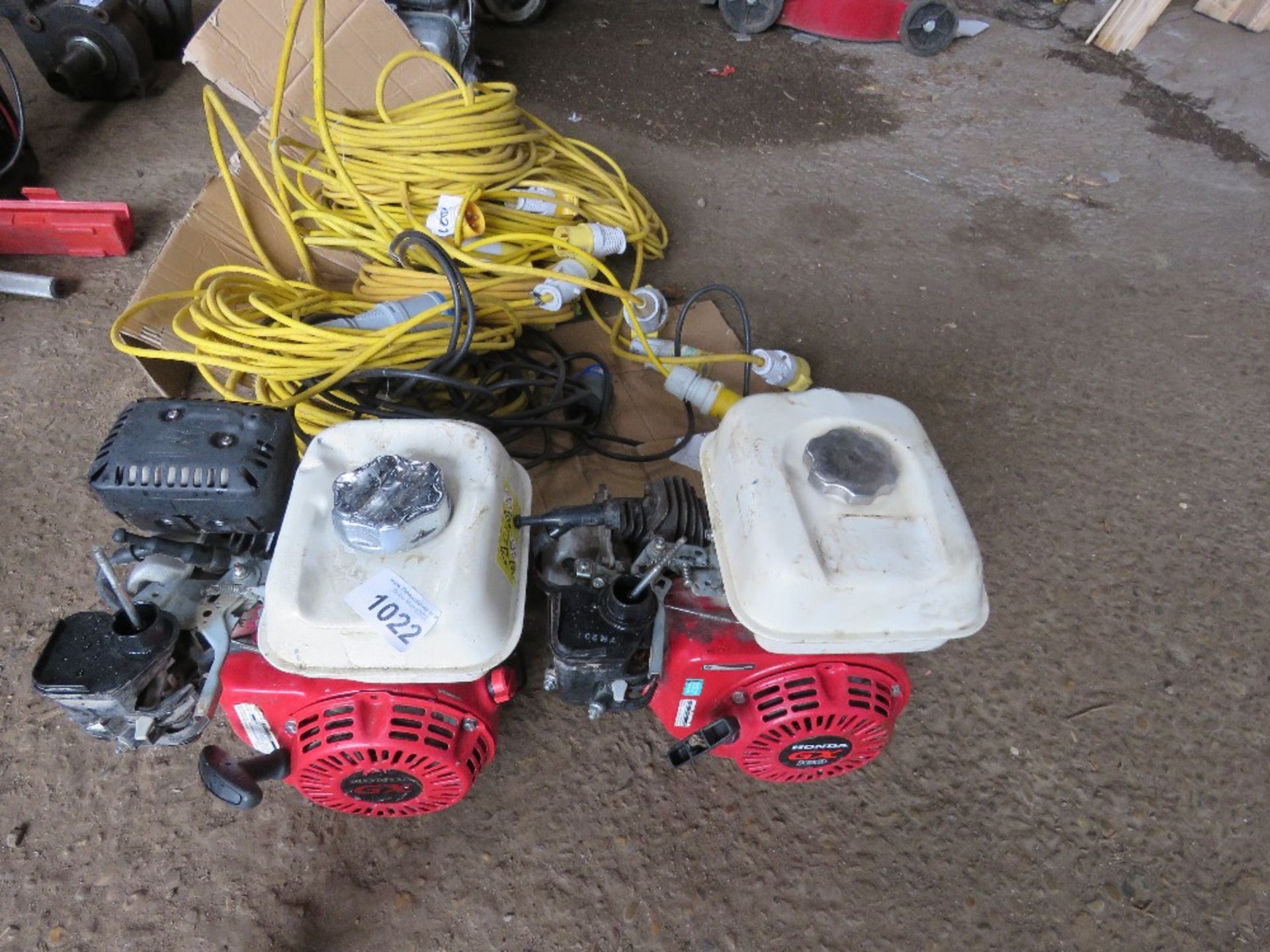 2 X HONDA GX160 PETROL ENGINES.