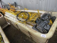 LARGE WHEELED BIN CONTAINING WORK LIGHTS ETC. THIS LOT IS SOLD UNDER THE AUCTIONEERS MARGIN SCHEME,