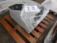 PALLET CONTAINING 3 X CLARK TRAFFIC SIGNAL COVER ASSEMBLIES, 600MMX600MM X70MM.