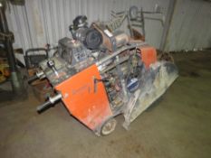 HUSQVARNA FS480D YANMAR DIESEL POWERED FLOOR SAW, YEAR 2007, 633 REC HOURS, SN:23741300. DIRECT FROM