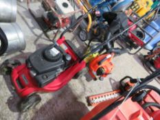 MOUNTFIELD PETROL LAWNMOWER, NO COLLECTOR. THIS LOT IS SOLD UNDER THE AUCTIONEERS MARGIN SCHEME,