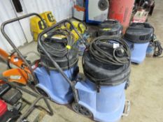 2 X LARGE TWIN MOTOR WET/DRY VACUUM CLEANERS.