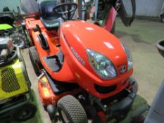 KUBOTA GR1600-II DIESEL RIDE ON MOWER WITH REAR COLLECTOR PLUS DISCHARGE CHUTE. SN:30142. WHEN TESTE