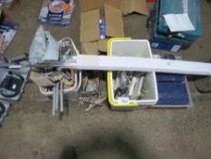 ASSORTED FIXINGS, HANDLES, HINGES ETC. DIRECT FROM RETIRING BUILDER. THIS LOT IS SOLD UNDER