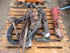 2 X THOR AIR BREAKER GUNS PLUS AIR POWERED PUMP ETC. THIS LOT IS SOLD UNDER THE AUCTIONEERS MARGIN