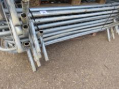 BUNDLE CONTAINING 15NO QUALITY GALVANISED CROWD BARRIERS, MAINLY SMARTWELD BRAND. MANY APPEAR UNUSED