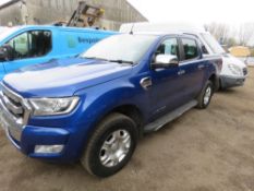 FORD RANGER DOUBLE CAB PICKUP REG: EA16 CNE. 2.2LITRE DIESEL ENGINE WITH 6 SPEED MANUAL GEARBOX. 156