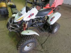 RACING TYPE 175CC QUAD BIKE. WHEN TESTED WAS SEEN TO RUN AND DRIVE. THIS LOT IS SOLD UNDER THE A