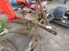 FERGUSON TYPE 2 FURROW TRACTOR MOUNTED CONVENTIONAL PLOUGH. THIS LOT IS SOLD UNDER THE AUCTIONEER