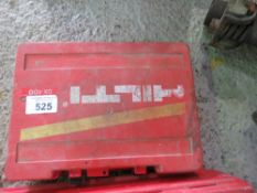 HILTI DX400 NAIL GUN SET IN A CASE. THIS LOT IS SOLD UNDER THE AUCTIONEERS MARGIN SCHEME, THEREFO