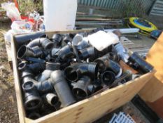 LARGE STILLAGE OF ASSORTED DRAINAGE PIPE FITTINGS. THIS LOT IS SOLD UNDER THE AUCTIONEERS MARGIN
