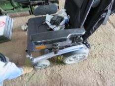 PRIDE BATTERY WHEELCHAIR WITH A CHARGER. BATTERY FLAT, HAS BEEN STORED FOR SOME TIME, THEREFORE SOLD